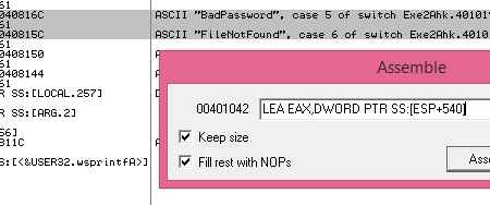 Получение пароля для декомпиляции EXE в AHK