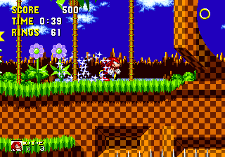 Knuckles The Echidna In Sonic The Hedgehog [SMD]