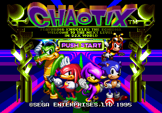 Sonic In Knuckles Chaotix Revision 2 [SMD]