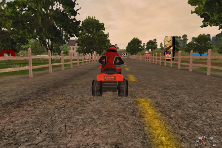 Скриншоты игры Lawnmower Racing Mania 2007